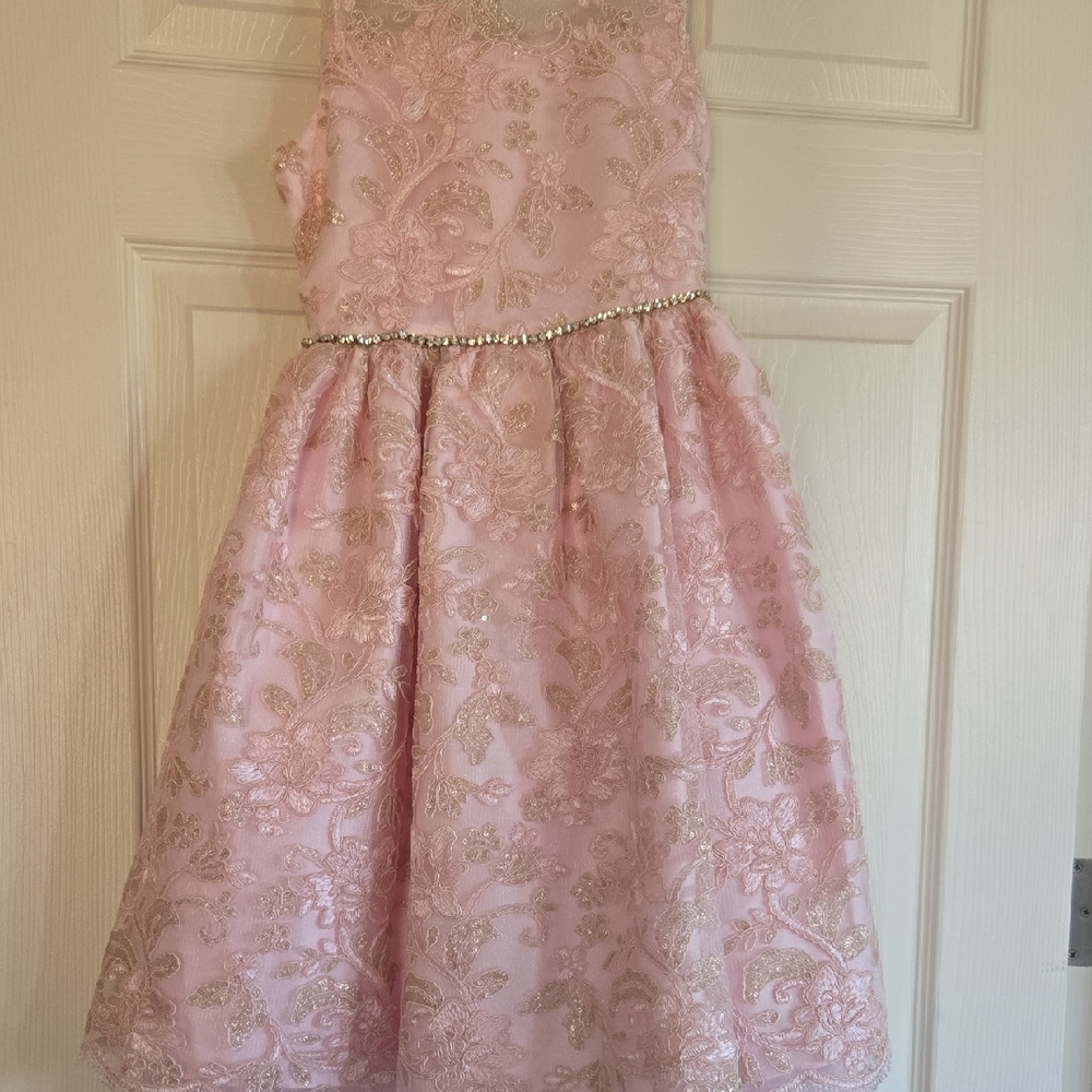 American Princess Pink and Gold Formal Dress